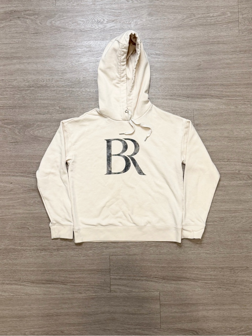Banana Republic Cream Hoodie with BR Logo